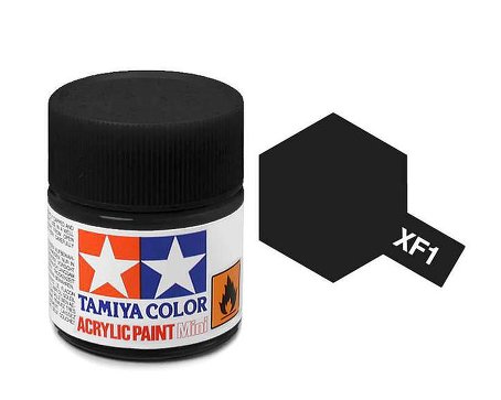 Tamiya XF1 Acrylic 10ml Flat Black