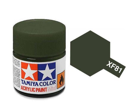 Tamiya XF81 Acrylic 10ml Dark Green 2 (R
