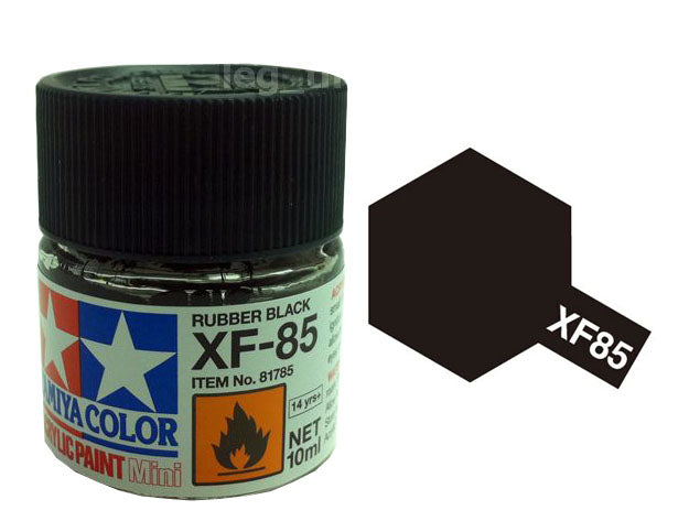 Tamiya XF85 Acrylic 10ml Rubber Black