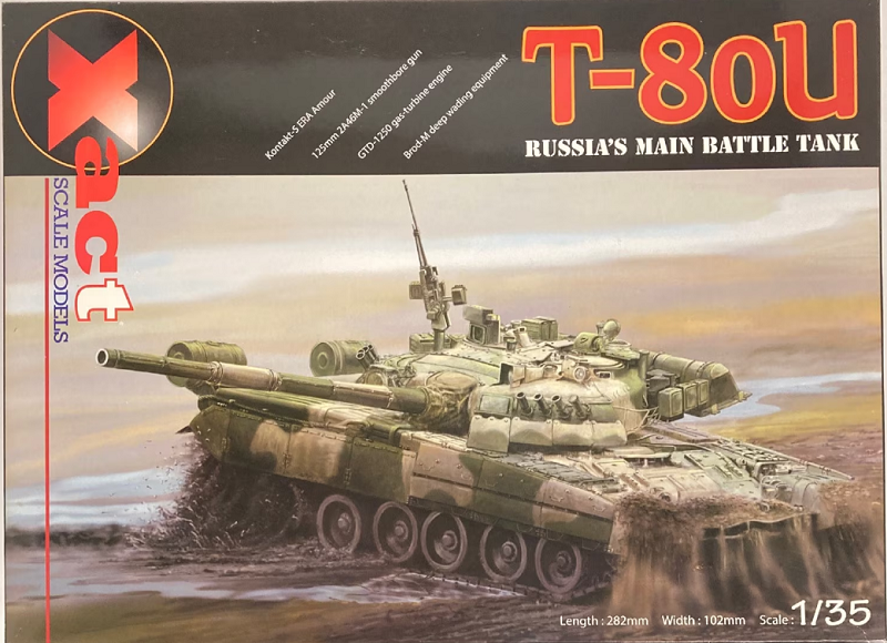 Xact 1:35 T-80U Russian MBT w/ Miniarm T-80UK Conversion Set