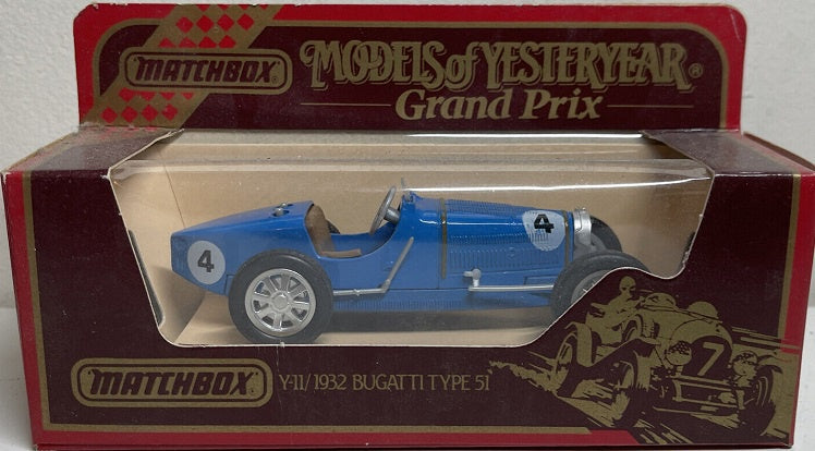 Matchbox MOY Y-11 Bugatti Type 51 Blue