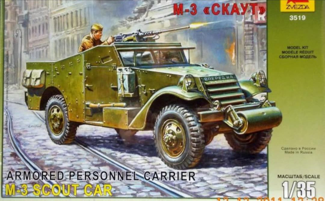 Zvezda 1:35 Armoured Personnel Carrier M-3 Scout Car