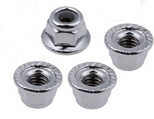 5mm Flanged Lock Nut BLACK (4)